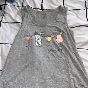 Flowy Stretchy Tank Top Pajama Drink Shirt